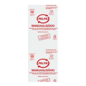 PALPA pullonpalautus: manuaalisäkki