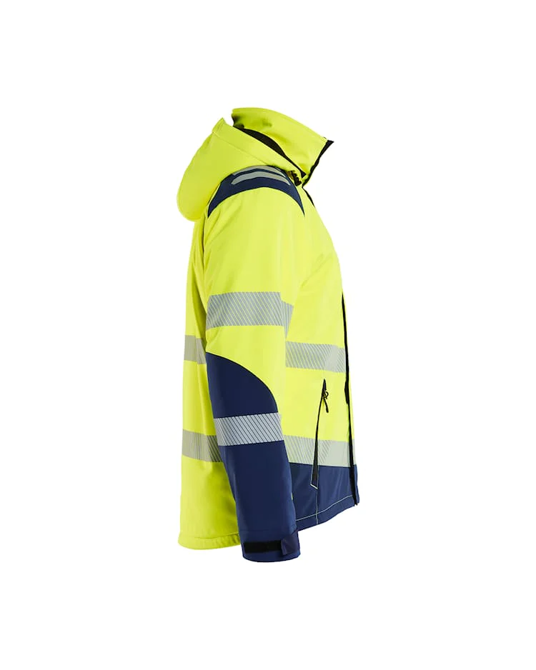 Kevyesti topattu Highvis Softshell-takki