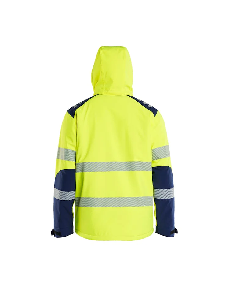 Kevyesti topattu Highvis Softshell-takki