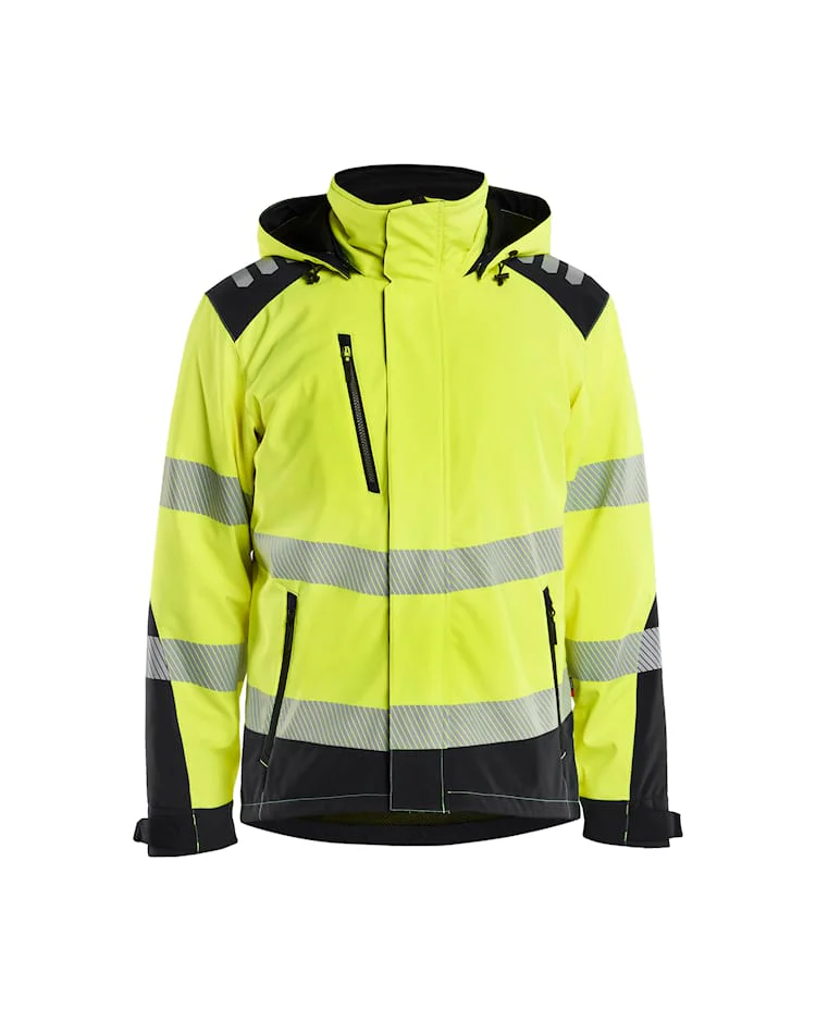 Kevyesti topattu Highvis Softshell-takki