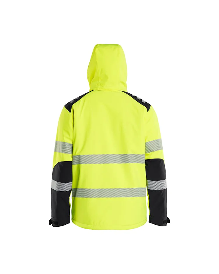 Kevyesti topattu Highvis Softshell-takki