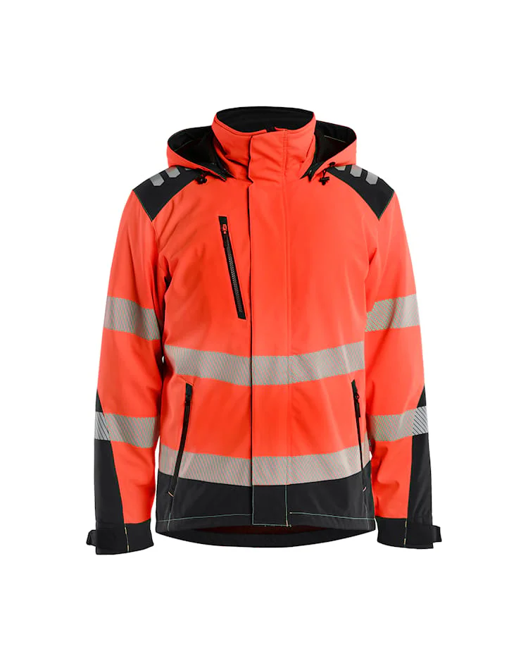 Kevyesti topattu Highvis Softshell-takki