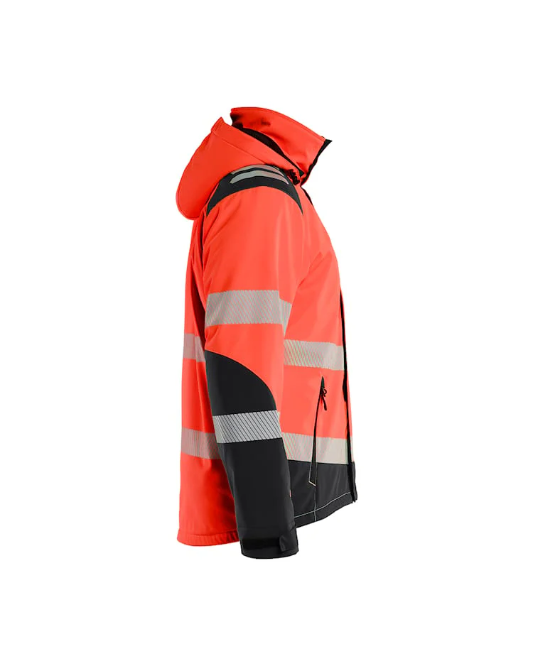 Kevyesti topattu Highvis Softshell-takki