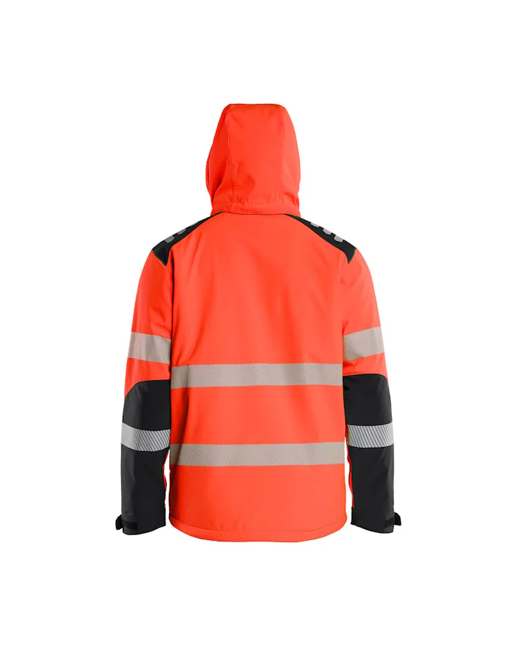Kevyesti topattu Highvis Softshell-takki