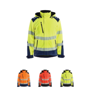 Kevyesti topattu Highvis Softshell-takki