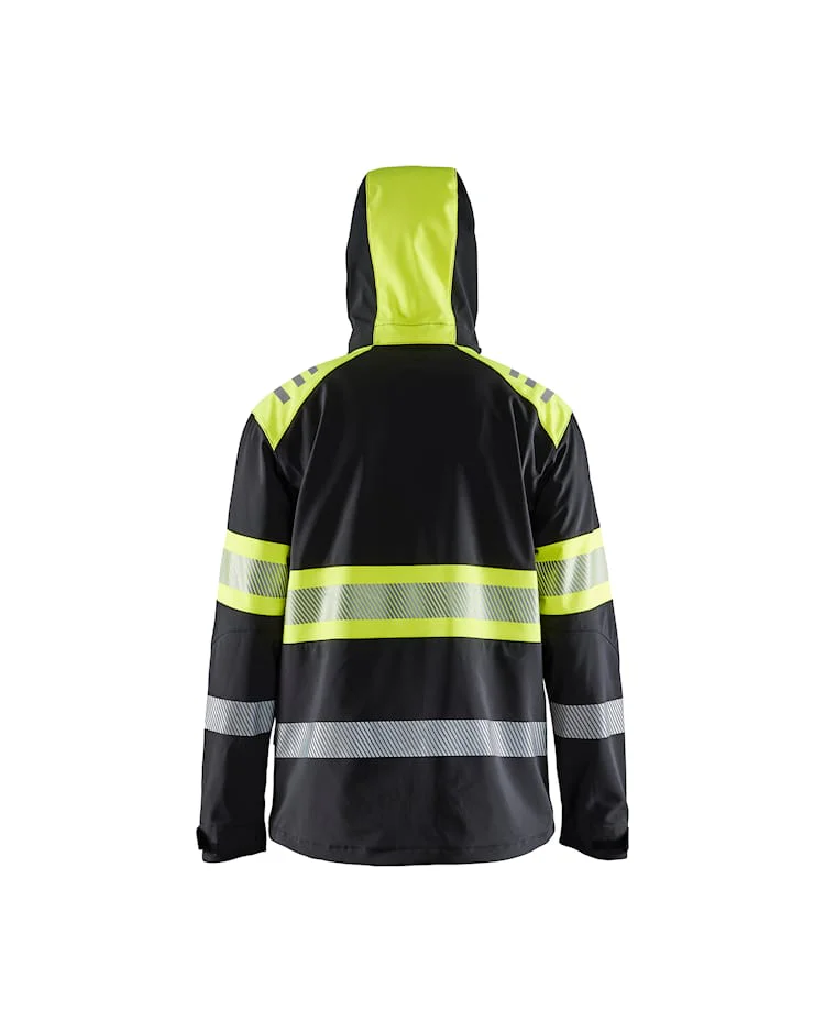 Highvis softshell takki