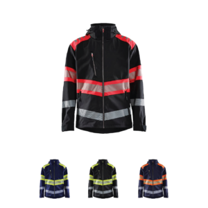 Highvis softshell takki