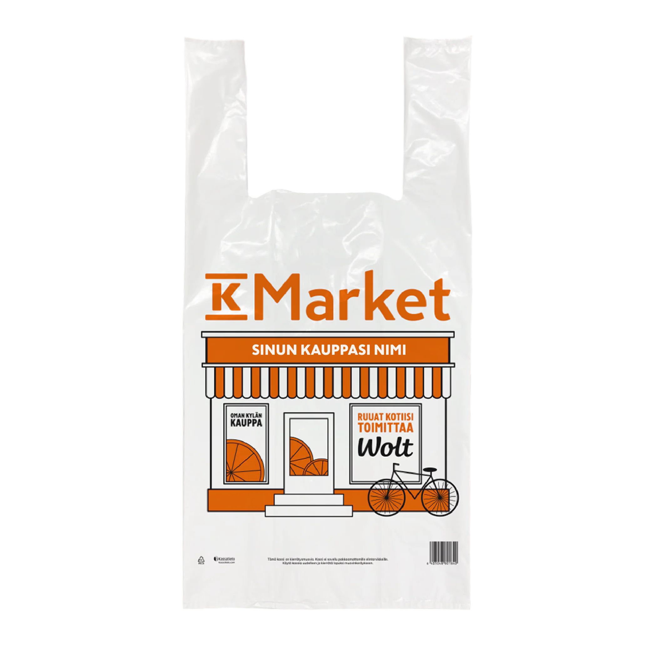 Räätälöity K-Market muovikassi